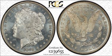 1878 7/8TF $1 Weak VAM 34 7/4 MS64PL