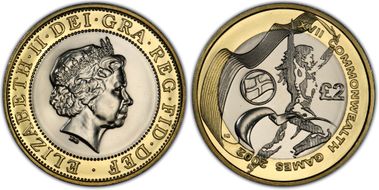 2002 £2 S-K12 CW Games England MS67