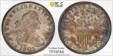 1803 50C Large 3 MS63+