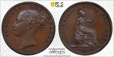 1839 1/4D S-3950 Bronzed PR64