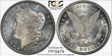 1878 8TF $1 VAM 10 Notched 7 MS62