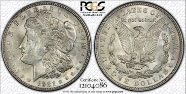 1921-D $1 MS62
