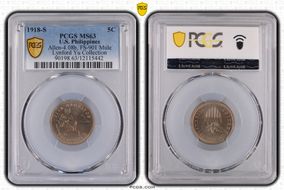 1918-S 5C Allen-4.08b, FS-901 Mule MS63