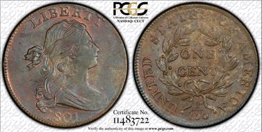 1801 1C S-214 MS63BN