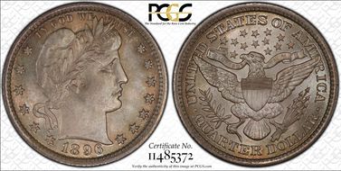 1896 25C MS67