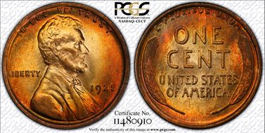 1925 1C MS65RD