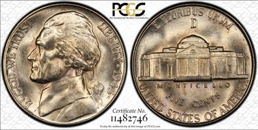 1945-D 5C RPM FS-501 MS65