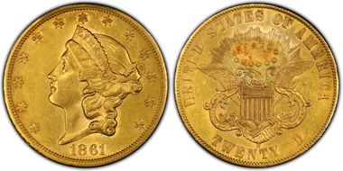 1861-S $20 Paquet GN1