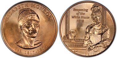 (2008) Medal Elizabeth Monroe MS68RD