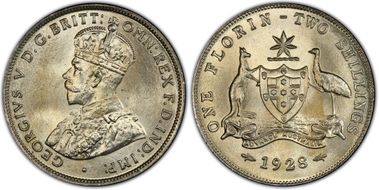 1928(m) Florin MS65
