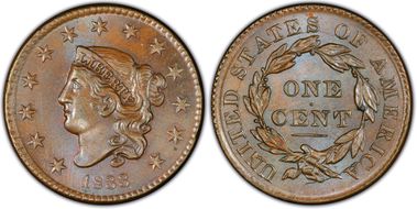 1833 1C N-6 MS66BN