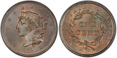1839 1C N-14, Booby Head MS66BN