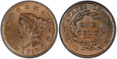 1817 1C N-6 MS65BN