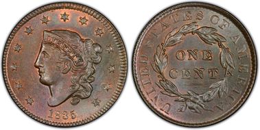 1835 1C N-5 MS65BN