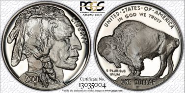 2001-P $1 Buffalo PR69DCAM