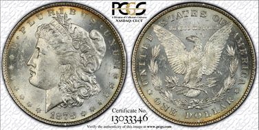 1878 8TF $1 VAM 22 Polished LIB MS62