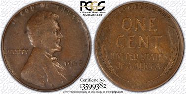 1922 No D 1C Strong Reverse XF40BN