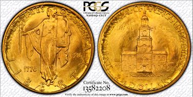 1926 $2.50 Sesquicentennial MS66