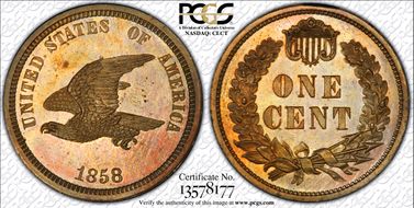 1858 1C J-204 PR64CAM