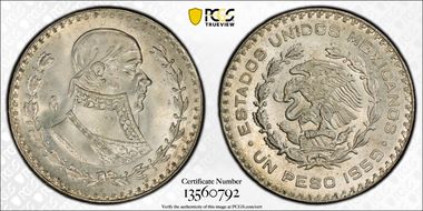 1959-Mo Peso KM-459 MS66