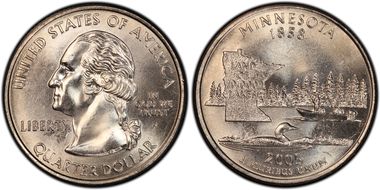 2005-P 25C Minnesota DDR-034 MS67