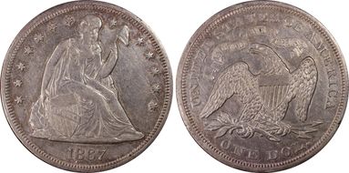 1867 $1 AU50