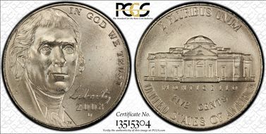 2008-D 5C Satin Finish SP68FS