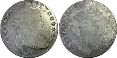 1803 $1 Small 3 VF35