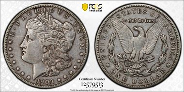 1903-S $1 VAM 2, Micro S XF40