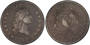 1795 $1 Flowing Hair, BB-22 VF25