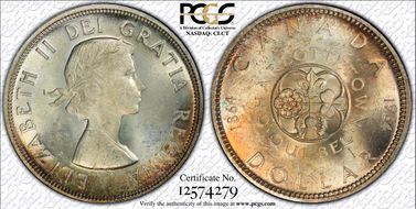 1964 S$1 Confederation MS64