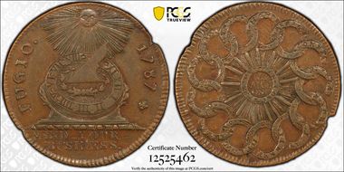 1787 Fugio 1C American Congress Newman 1-CC XF40BN