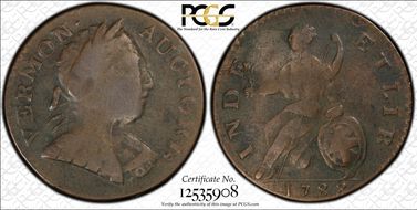 1788 VT 1/2P Bust Right VF30BN