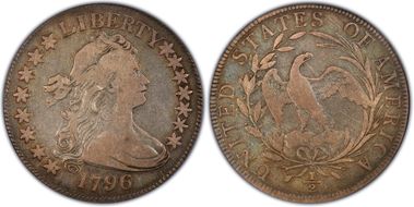 1796 50C 15 Stars VF20