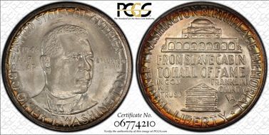 1946 50C Booker T. Washington MS66