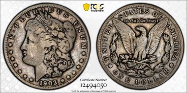 1903-S $1 VAM 2, Micro S F12