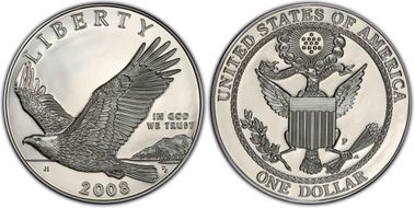 2008-P $1 Bald Eagle PR69DCAM