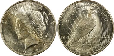 1922-D $1 MS64