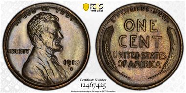 1913-S 1C MS64BN