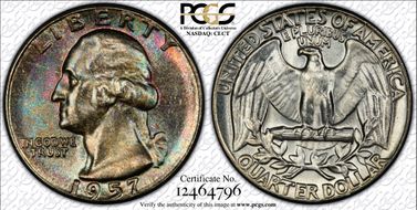 1957 25C Type B Reverse, FS-901 MS66