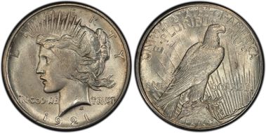 1921 $1 VAM 1A, Field Break MS62