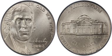 2008-D 5C Satin Finish SP69FS