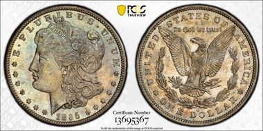 1895-O $1 AU58+