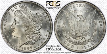 1897 $1 MS67