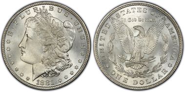 1881 $1 MS66+