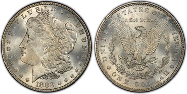 1883 $1 MS67