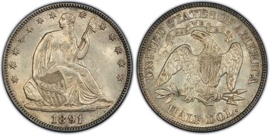1891 50C MS64