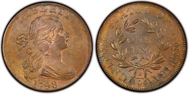 1798 1C S-181 MS65RB