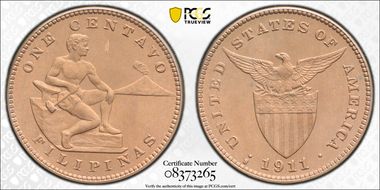 1911-S 1C MS66RD