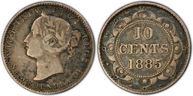 1885 10C VF25